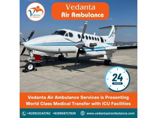 Air Ambulance from Varanasi with Superior Medical System by Vedanta Air Ambulance