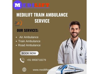 Medilift Train ambulance service in Mumbai very easily Transfer