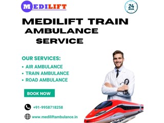 The Medilift Train Ambulance Service in Jamshedpur Guarantees Safety