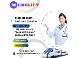 Medilift Train Ambulance enables the safe transfer of patients in Gorakhpur