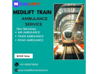 Try and book Medilift Train Ambulance Service in Dibrugarh at a low cost