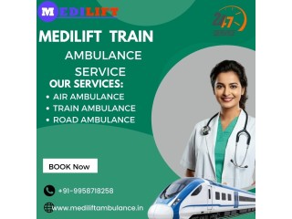 Avail of Medilift Train Ambulance Service in Lucknow for security