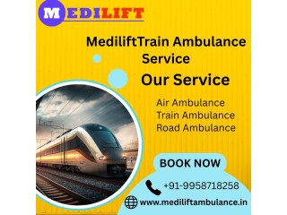 Medilift Train Ambulance in Ranchi provides a highly accessible medical transfer service