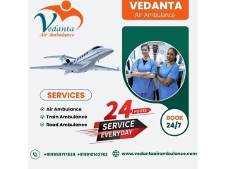 Hire Top-class Vedanta Air Ambulance Service in Bhubaneswar with Newest Medical Device